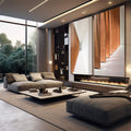 Quadro Decorativo Elegância Sutil: Beleza Minimalista - quadros decorativos para sala 2 Telas, arquitetura - em quarto contemporaneo