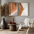 Quadro Decorativo Elegância Sutil: Beleza Minimalista - quadros decorativos para sala 2 Telas, arquitetura - em ambiente decorado
