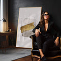 Quadro Decorativo Bridão de Luz: Exclusividade em Cada Pincelada - quadros decorativos 1 Tela Vertical, 3 Telas - em escritorio elegante
