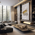 Quadro Decorativo Bridão de Luz: Exclusividade em Cada Pincelada - quadros decorativos para sala 1 Tela Vertical, 3 Telas - em quarto contemporaneo