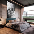 Quadro Decorativo Espiral Hipnótica: Toque de Mistério - quadros decorativos 1 Tela Vertical, 3 Telas - em escritorio elegante