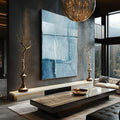 Quadro Decorativo Mistérios do Ártico - Sensação Gélida Exclusiva - quadros decorativos para sala 1 Tela Vertical, 3 Telas - em ambiente decorado
