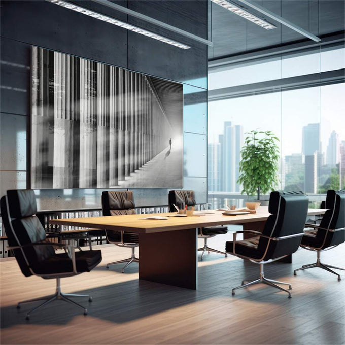 Quadro Decorativo: Mistério em Corredor Antigo - quadros decorativos para sala 1 Tela, 1 Tela Horizontal - em quarto contemporaneo