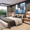 Quadro Decorativo: Abstração Azul Impactante - quadros decorativos para sala 2 Telas, abstrato - em living room premium