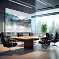 Quadro Decorativo Paisagem Montanhosa - Inspiração Natural - quadros decorativos para sala 1 Tela, 1 Tela Horizontal - em quarto contemporaneo