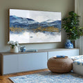 Quadro Decorativo Paisagem Montanhosa - Inspiração Natural - quadros decorativos para sala 1 Tela, 1 Tela Horizontal - em ambiente decorado