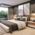 Quadro Decorativo Ocean & Mountain: Refúgio da Alma - quadros decorativos para sala 2 Telas, abstrato - em living room premium