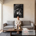 Quadro Decorativo Espiritualidade e Reflexão em sala de estar moderna - quadros decorativos para sala