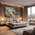 Quadro Decorativo A Criação de Adão - Toque Divino e Arte Única - quadros decorativos 1 Tela, 1 Tela Horizontal - em escritorio elegante