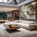 Quadro Decorativo A Criação de Adão - Toque Divino e Arte Única - quadros decorativos para sala 1 Tela, 1 Tela Horizontal - em living room premium