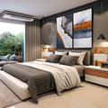 Quadro Decorativo Energia Vibrante: Revitalize seu Espaço - quadros decorativos para sala 2 Telas, abstrato - em living room premium