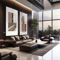 Quadro Decorativo: Dança das Cores Abstratas - quadros decorativos 2 Telas, arquitetura - em escritorio elegante