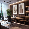 Quadro Decorativo: Dança das Cores Abstratas - quadros decorativos para sala 2 Telas, arquitetura - em living room premium