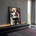Quadro Decorativo A Beleza da Mulher Abstrata em ambiente decorado - quadros decorativos para sala