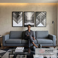 Quadro Decorativo: A Vibrante Alma Urbana em Cores em sala de estar moderna - quadros decorativos para sala
