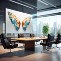 Quadro Decorativo Asas Efervescentes - quadros decorativos para sala 1 Tela, 1 Tela Horizontal - em quarto contemporaneo