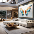Quadro Decorativo Asas Efervescentes - quadros decorativos para sala 1 Tela, 1 Tela Horizontal - em living room premium