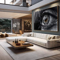 Quadro Decorativo Detalhes no Olhar - Arte da Esperança - quadros decorativos 1 Tela, 3 Telas - em escritorio elegante