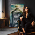 Quadro Decorativo Ilha do Sucesso - Captura Seus Sonhos - quadros decorativos para sala 1 Tela Vertical, 3 Telas - em quarto contemporaneo