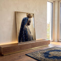 Quadro Decorativo Realeza Azul e Dourado em ambiente decorado - quadros decorativos para sala