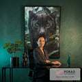 Quadro Decorativo Jagua ? A Elegância da Natureza em Sua Parede em escritorio moderno - quadros decorativos para sala