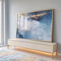 Quadro Decorativo Oceano Infinito: Paz e Inspiração em ambiente decorado - quadros decorativos para sala