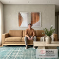 Quadro Decorativo Elegância Sutil: Beleza Minimalista em sala de estar moderna - quadros decorativos para sala