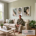 Quadro Decorativo Serenidade Tropical: Transforme Seu Espaço em sala de estar moderna - quadros decorativos para sala