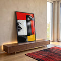 Quadro Decorativo Mulher Minimalista - Sofisticação e Empoderamento em ambiente decorado - quadros decorativos para sala