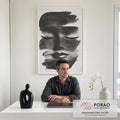 Quadro Decorativo Minimalista Preto e Branco em escritorio moderno - quadros decorativos para sala