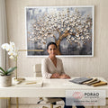 Quadro Decorativo Árvore da Vida Dourada: Luxo e Inspiração em escritorio moderno - quadros decorativos para sala