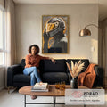 Quadro Decorativo Movimento Transcendente em sala de estar moderna - quadros decorativos para sala