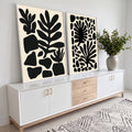 Quadro Decorativo Elegância Natural em ambiente decorado - quadros decorativos para sala