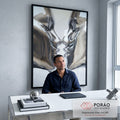 Quadro Decorativo Amor 3D A Arte do Amor em escritorio moderno - quadros decorativos para sala