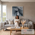 Quadro Decorativo Cavalo Elegante em sala de estar moderna - quadros decorativos para sala