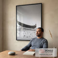Quadro Decorativo Barco Serenity em escritorio moderno - quadros decorativos para sala