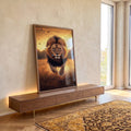Quadro Decorativo A Majestade em Movimento em ambiente decorado - quadros decorativos para sala