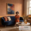 Quadro Decorativo: Explosão de Cores que Inspira em sala de estar moderna - quadros decorativos para sala