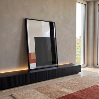 Quadro Decorativo: Eloquente Exploração Abstrata em ambiente decorado - quadros decorativos para sala