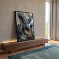 Quadro Decorativo Folhas Tropicais: Toque de Luxo e Natureza em ambiente decorado - quadros decorativos para sala
