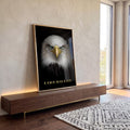 Quadro Decorativo Águia: Liberdade e Poder em ambiente decorado - quadros decorativos para sala