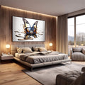 Quadro Decorativo Borboleta em Movimento - Toque Elegante - quadros decorativos para sala 1 Tela, 1 Tela Horizontal - em living room premium