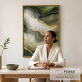 Quadro Decorativo Serenidade Natural em escritorio moderno - quadros decorativos para sala