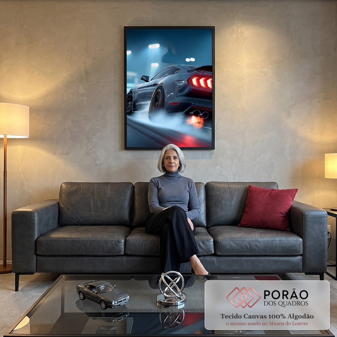 Quadro Decorativo Esportivo Avelanche de Emoções em sala de estar moderna - quadros decorativos para sala