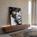 Quadro Decorativo Elegância Abstrata em ambiente decorado - quadros decorativos para sala