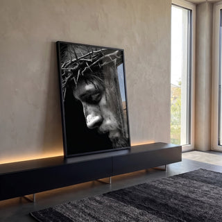 Quadro Decorativo Espiritualidade e Reflexão em ambiente decorado - quadros decorativos para sala
