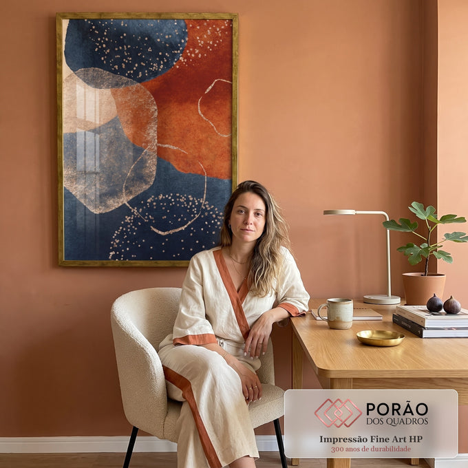 Quadro Decorativo: Explosão de Cores que Inspira em escritorio moderno - quadros decorativos para sala