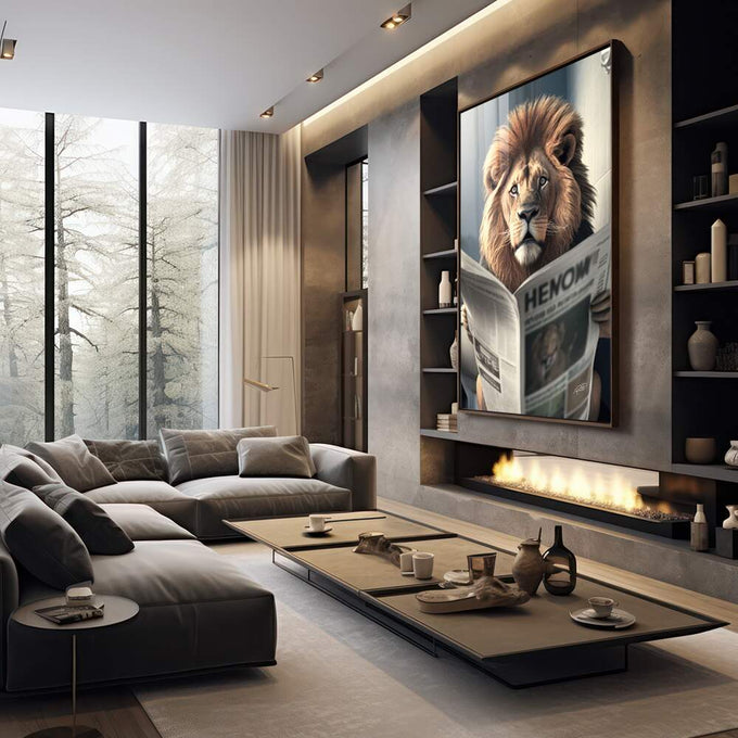 Quadro Decorativo Elegância Minimalista em 3 Frascos - quadros decorativos para sala 1 Tela Vertical, 3 Telas - em living room premium