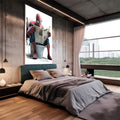 Quadro Decorativo Inusitado: Homem Aranha em Pausa - quadros decorativos para sala 1 Tela, 3 Telas - em quarto contemporaneo