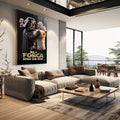 Quadro Decorativo: Inspire Força Jedi em Você - quadros decorativos 1 Tela Vertical, 3 Telas - em escritorio elegante